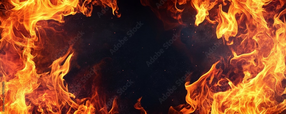 Fiery flames Fiery flames