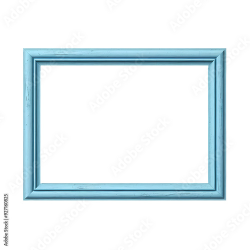 A simple blue frame isolated on a black background. Perfect for adding a vintage touch to your design projects.