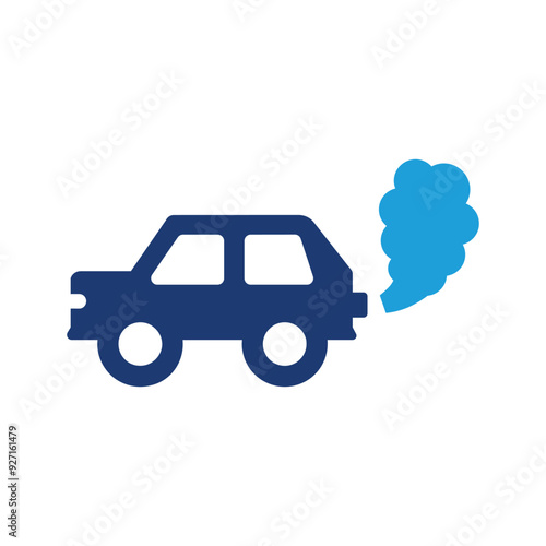 Car exhaust icon