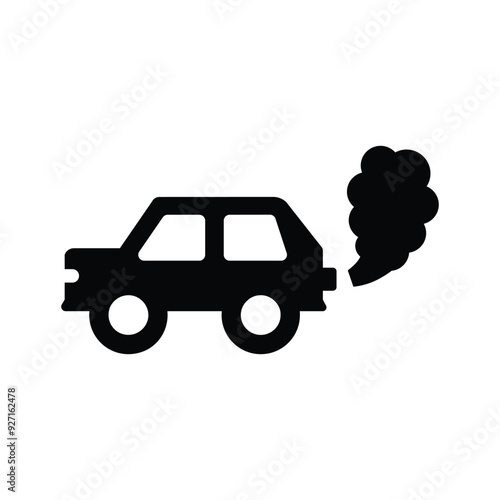 Car exhaust icon
