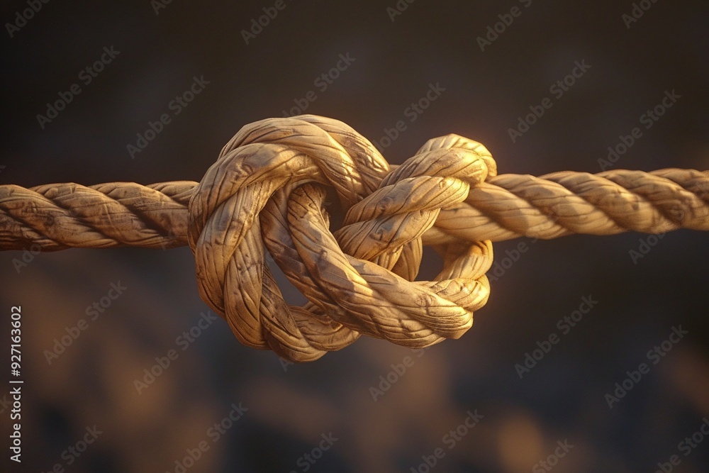 ai generative rope knot close up ai generative rope knot close up