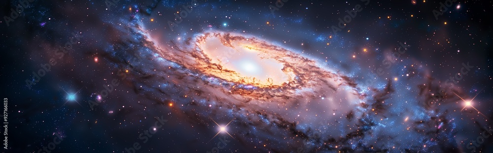 A vast universe with many twinkling stars A vast universe with many twinkling stars
