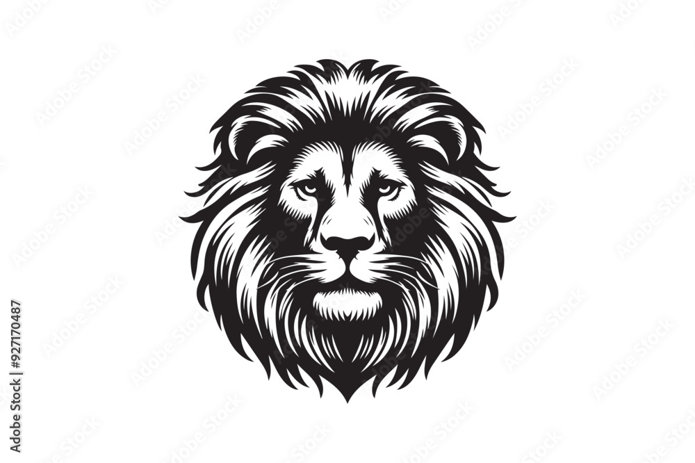 Lion had silhouette vector illustration Lion had silhouette vector illustration