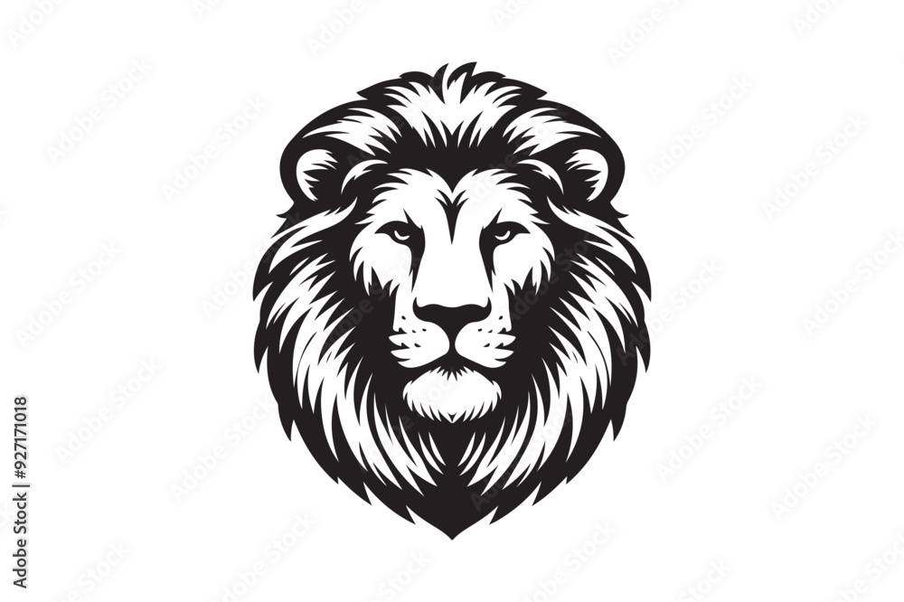 Lion had silhouette vector illustration Lion had silhouette vector illustration