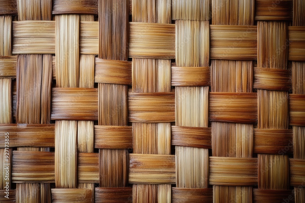 Woven bamboo texture, close-up. Ideal for backgrounds, textures, and design projects. Woven bamboo texture, close-up. Ideal for backgrounds, textures, and design projects.