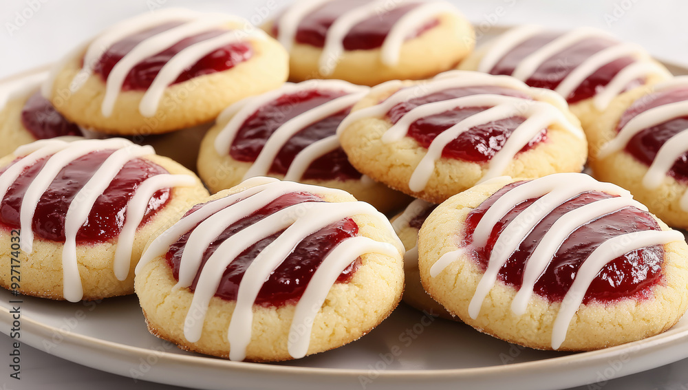 Raspberry almond shortbread cookies Raspberry almond shortbread cookies