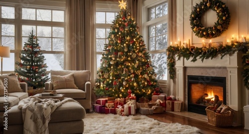 christmas tree with gifts