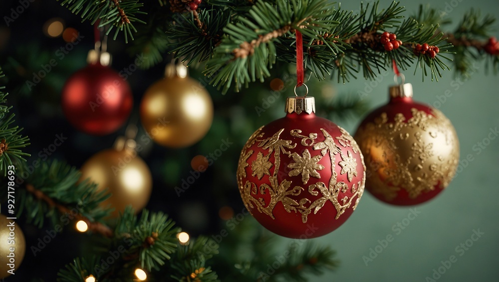 Fototapeta premium Collection of Christmas objects