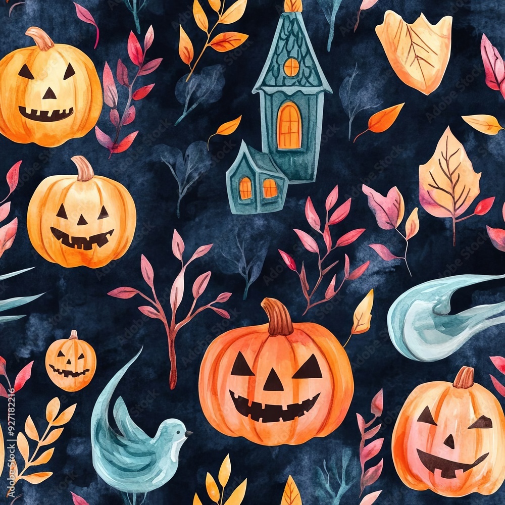 halloween seamless pattern halloween seamless pattern
