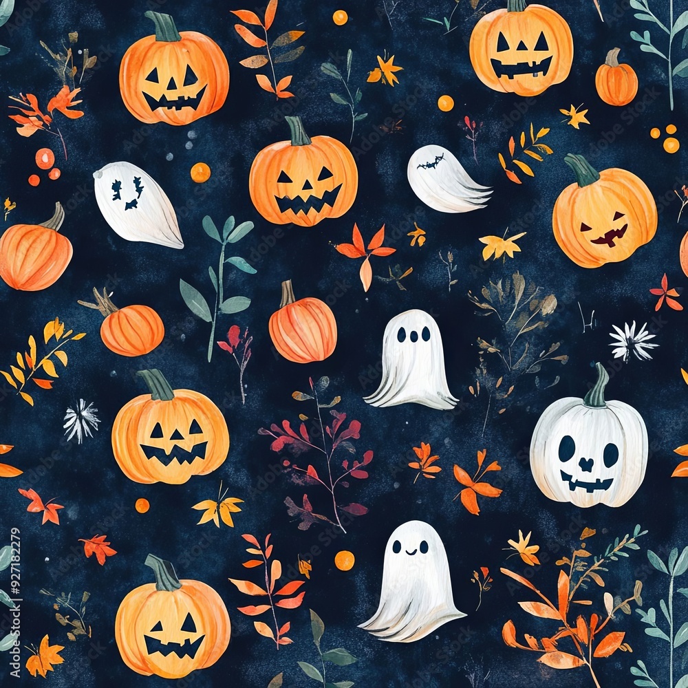 halloween seamless pattern halloween seamless pattern
