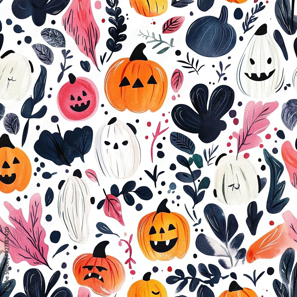 halloween seamless pattern halloween seamless pattern