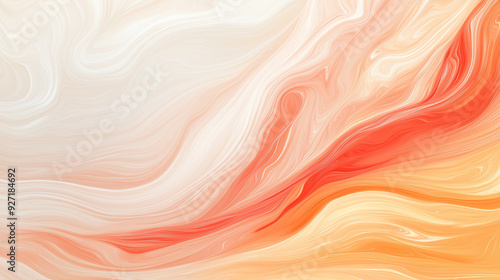 a digital abstract pattern with a marbled texture effect, The middle of the image has a bright, warm glow that gradually fades into cooler tones towards the edges, It includes a mix of red, yellow, an