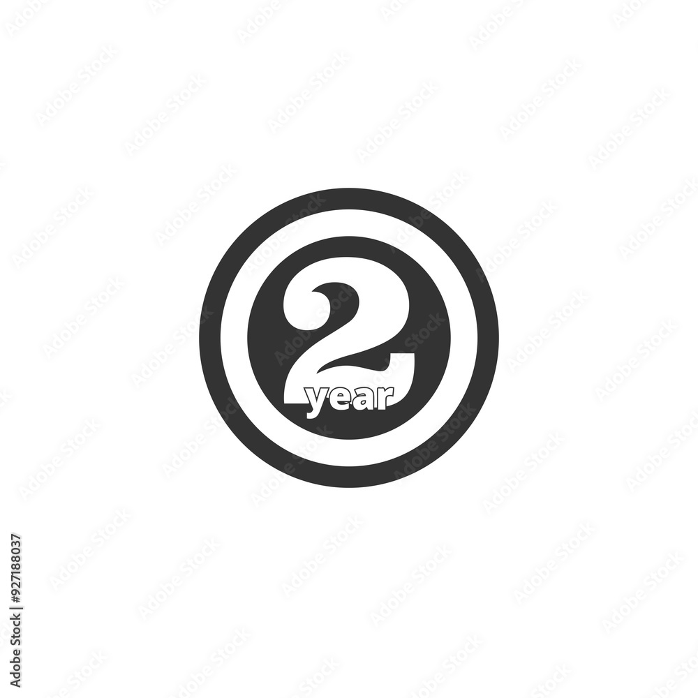 Two year warranty icon isolated on transparent background Two year warranty icon isolated on transparent background