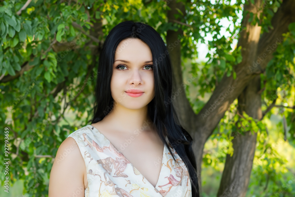 A girl a dress nature with trees. flower concept. a girl in green dresses is surrounded by trees in nature. a girl in green and white dress in lifestyle nature. A girl a dress nature with trees. flower concept. a girl in green dresses is surrounded by trees in nature. a girl in green and white dress in lifestyle nature.