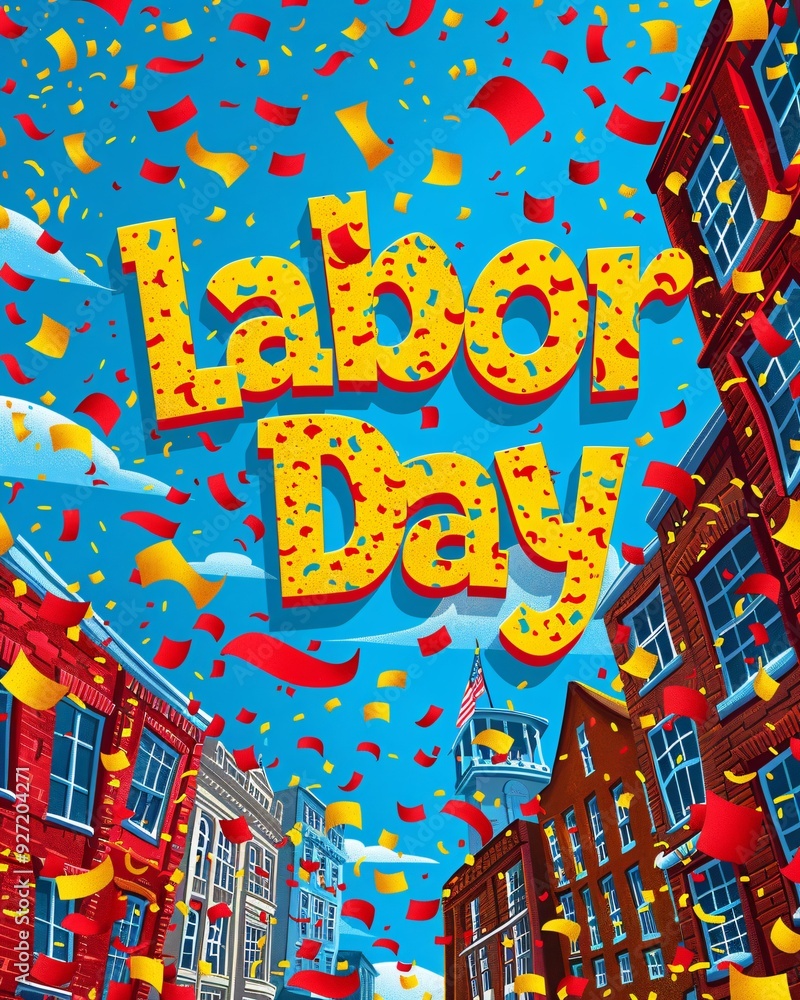 Labor day text banner Labor day text banner