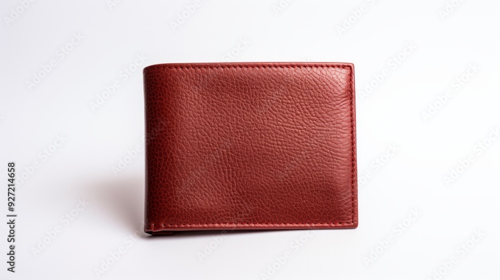 Leather billfold purse wallet isolated on white background. Neural network ai generated art Leather billfold purse wallet isolated on white background. Neural network ai generated art