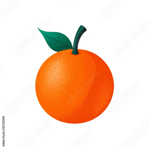 illustration icon of an orange fruit with a pngbackground photo