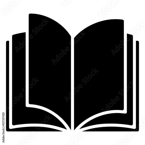 Open book icon for reference and educational reading