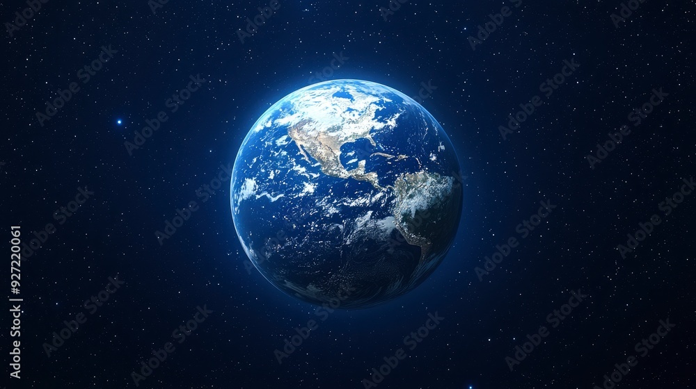 Earth From Space - A Blue Planet In The Vastness Of The Universe Earth From Space - A Blue Planet In The Vastness Of The Universe