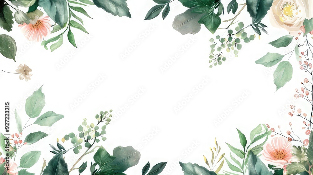 frame with leaves frame with leaves