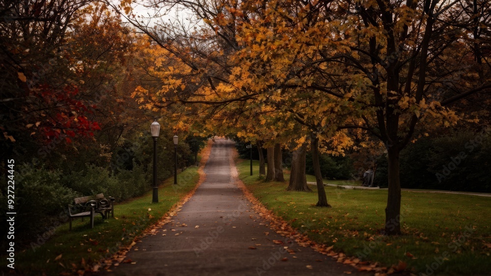Fototapeta premium autumn in the park