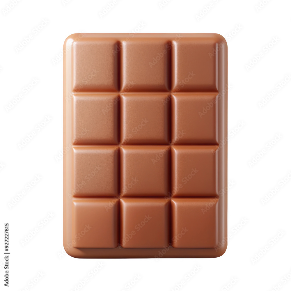 3D chocolate bar icon featuring a smooth, square design with individual segments. Perfect for food-related digital content, apps, or playful visual projects. Isolated on transparent background, png. 3D chocolate bar icon featuring a smooth, square design with individual segments. Perfect for food-related digital content, apps, or playful visual projects. Isolated on transparent background, png.