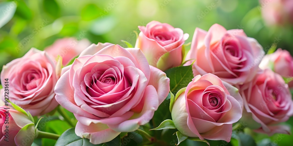 Elegant pink roses with soft petals and lush green leaves for romantic designs, romantic, elegant, pink roses, flowers Elegant pink roses with soft petals and lush green leaves for romantic designs, romantic, elegant, pink roses, flowers