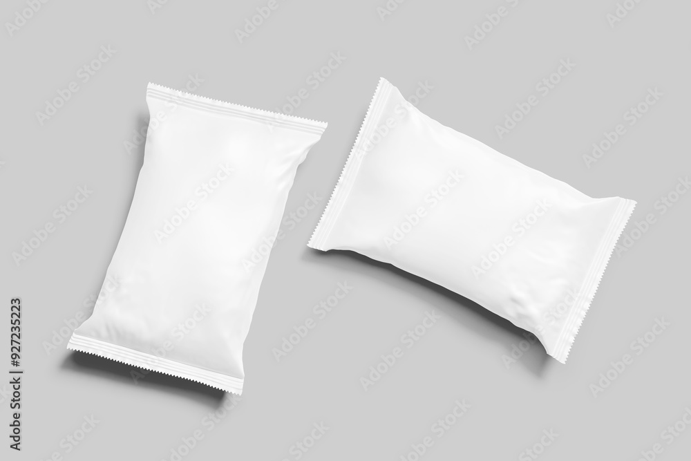 Naklejka premium Snack Packaging Blank Mockup