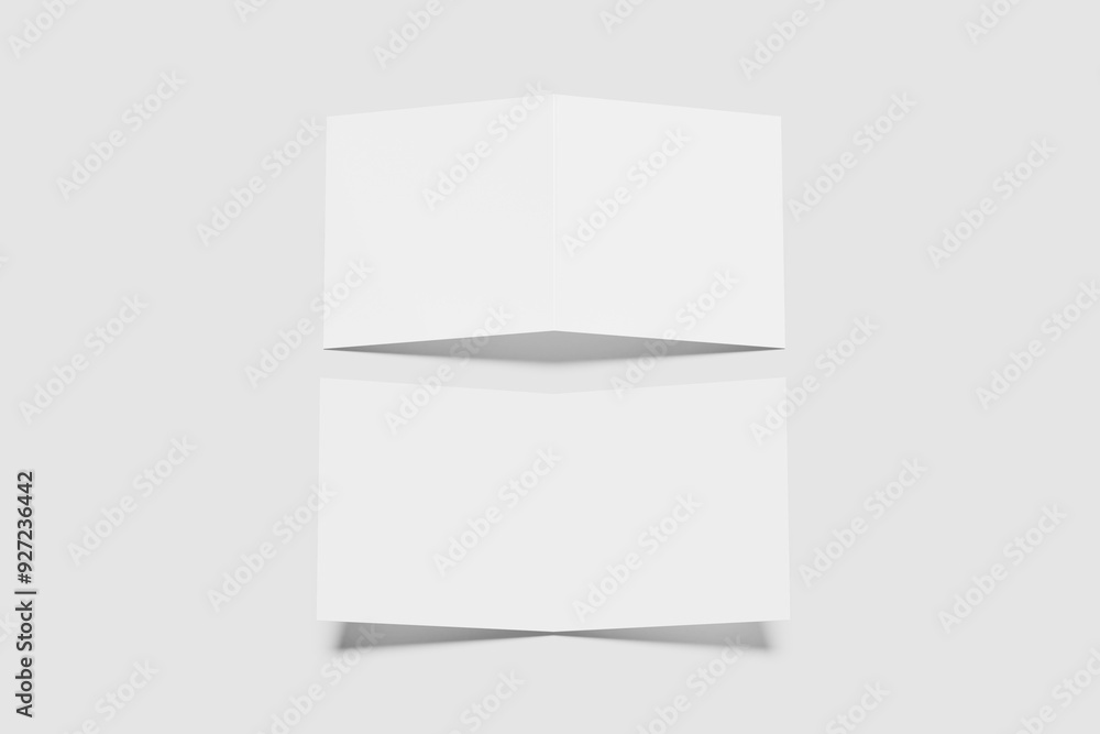 Square Bifold Blank Mockup Square Bifold Blank Mockup
