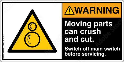 ANSI Z535 Warning Hazard Sign...