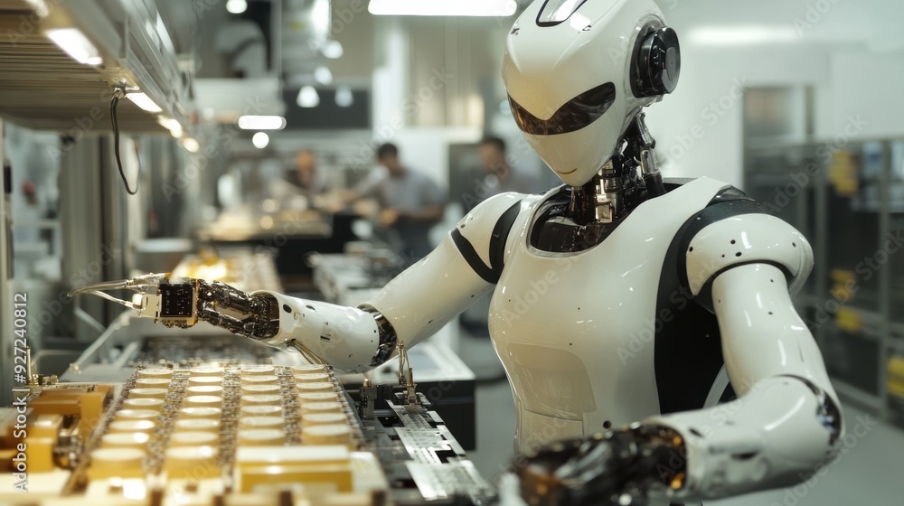 Efficiency Unleashed: Robot Managing an Automated Production Process Efficiency Unleashed: Robot Managing an Automated Production Process