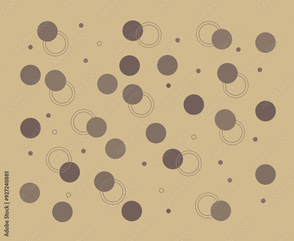 Minimalistic seamless circles wallpaper in a purple gradient with a vintage background Minimalistic seamless circles wallpaper in a purple gradient with a vintage background