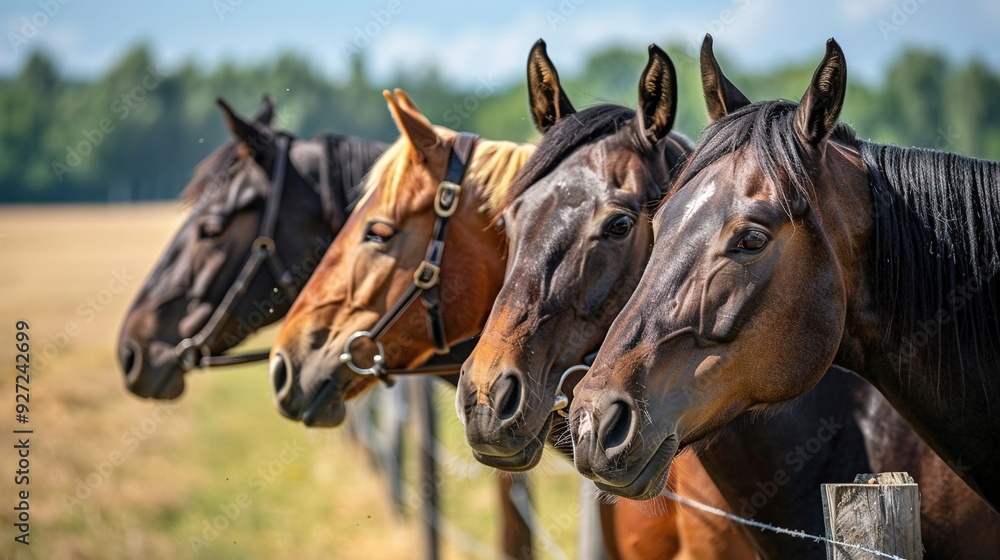 Horses Side by Side Horses Side by Side