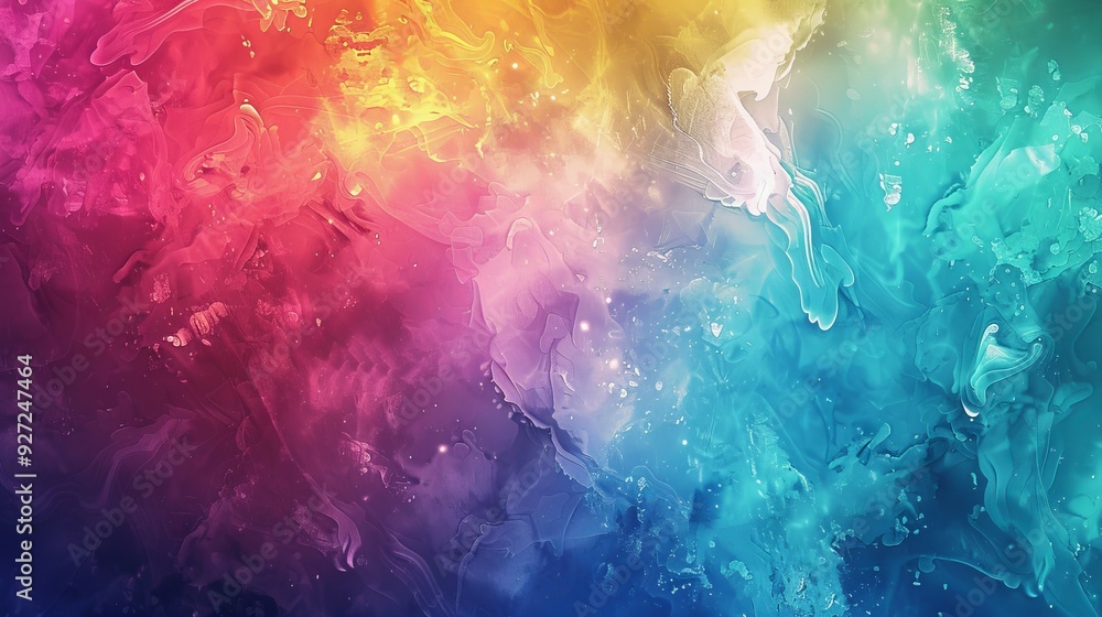 Obraz premium Vibrant Colorful Bokeh Light Effects Festive Abstract Background for Celebrations and Events