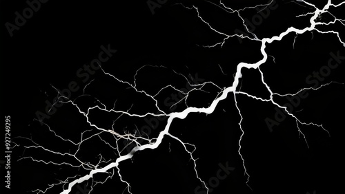 electricity lightning isolated photo