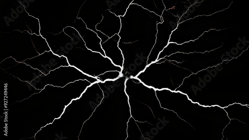 electricity lightning isolated photo