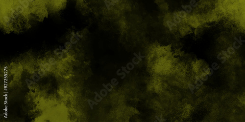 abstract cloud and vapor texture background. Black and yellow smoke aquarelle smudge illustration smooth grungy smokey light red colors ink glow. yellow color powder explosion 