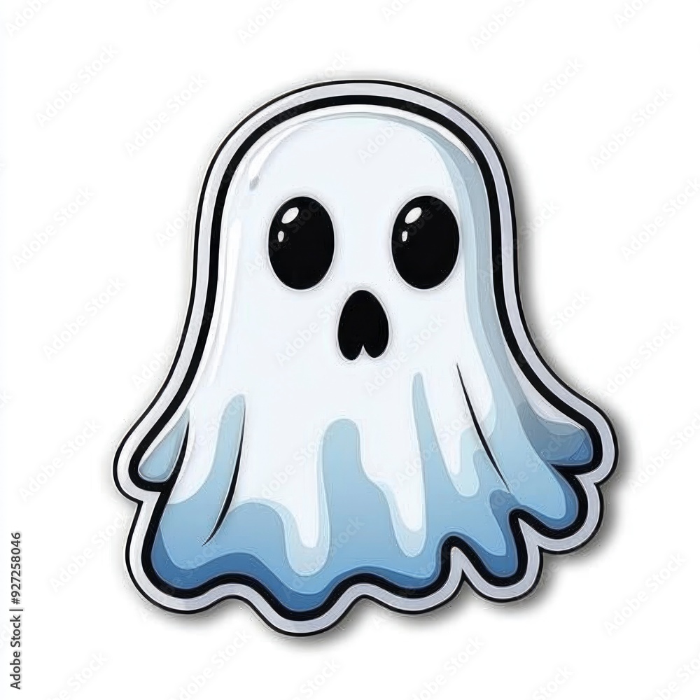 Cute Cartoon Ghost Illustration Cute Cartoon Ghost Illustration