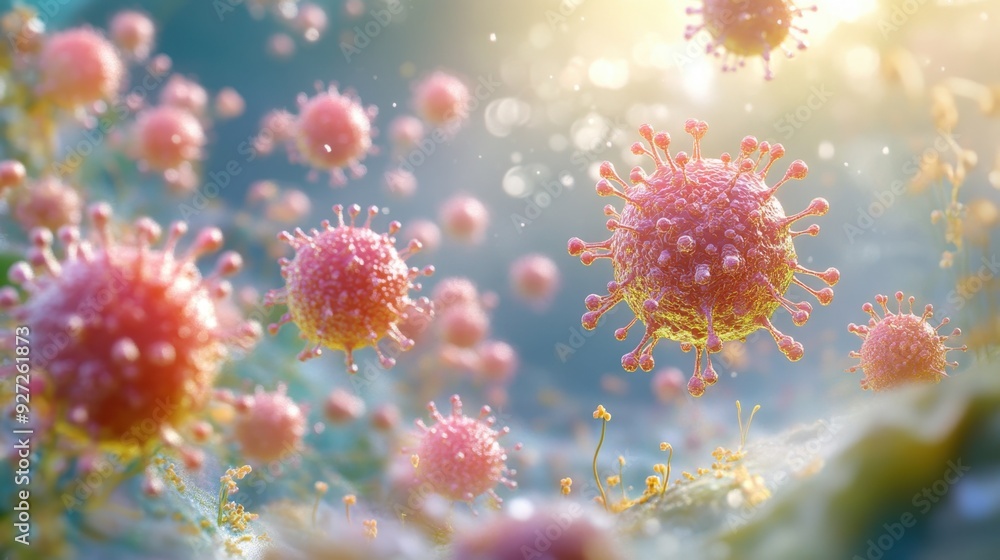 Insightful 3D Medical Visualization of Varicella-Zoster Virus: Chickenpox Lesions & Shingles Outbreaks Contrast on Younger and Older Skin Insightful 3D Medical Visualization of Varicella-Zoster Virus: Chickenpox Lesions & Shingles Outbreaks Contrast on Younger and Older Skin