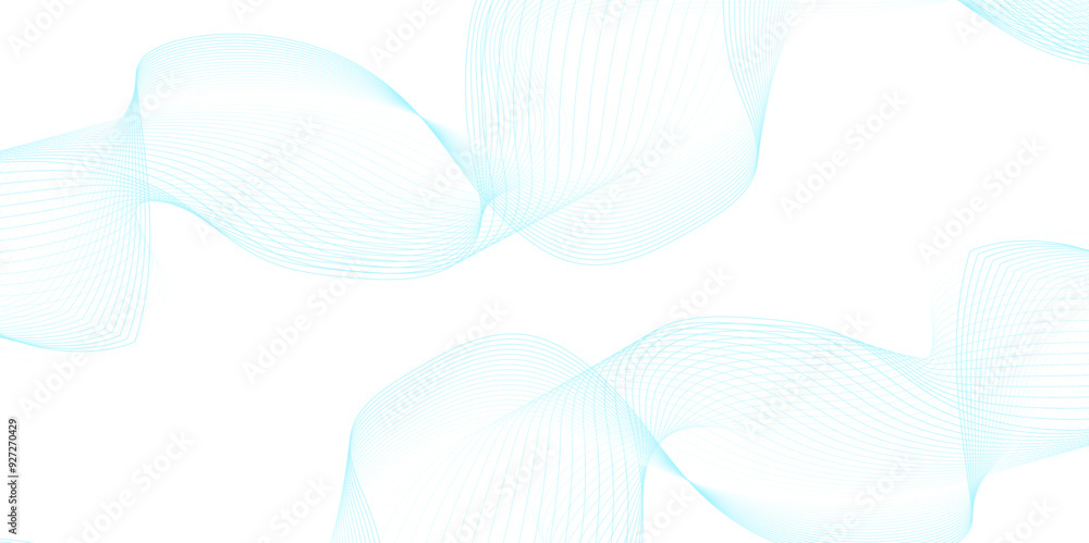 White wave curve lines banner background design. Abstract soft wave lines dynamic flowing blue light isolated background. Vector Illustration of the blue pattern of lines. stripes on white. White wave curve lines banner background design. Abstract soft wave lines dynamic flowing blue light isolated background. Vector Illustration of the blue pattern of lines. stripes on white.