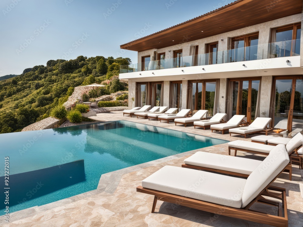 Fototapeta premium luxury swimming pool
