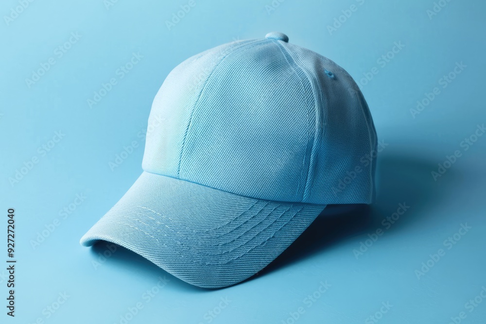 Baseball hat on blue background for design modeling Baseball hat on blue background for design modeling