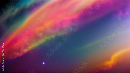 Colorful smoke like wisps floating set against a vibrant animated background