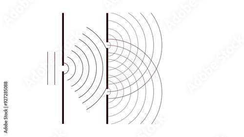 Photos wave interference, Two Points and Interference, wave interference pattern, light