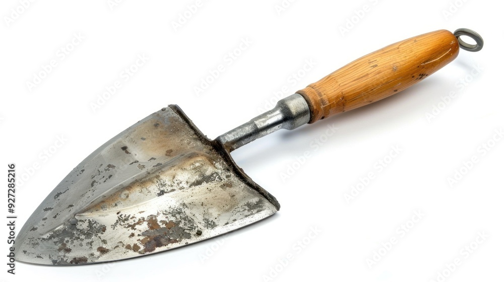Trowel isolated on white background. Mason tool at white Trowel isolated on white background. Mason tool at white