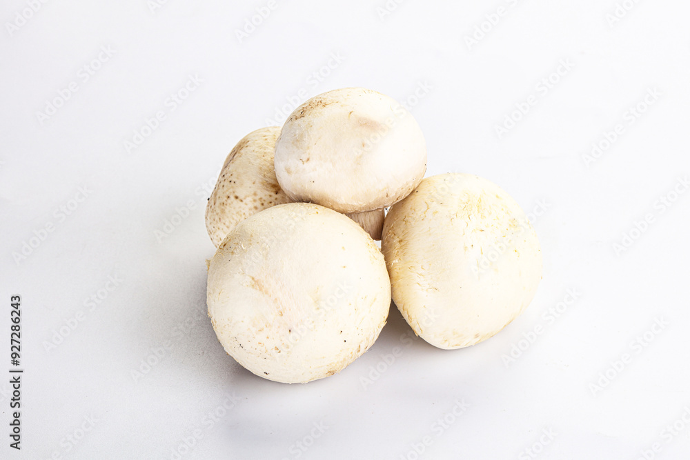Natural organic ripe champignon mushrooms Natural organic ripe champignon mushrooms