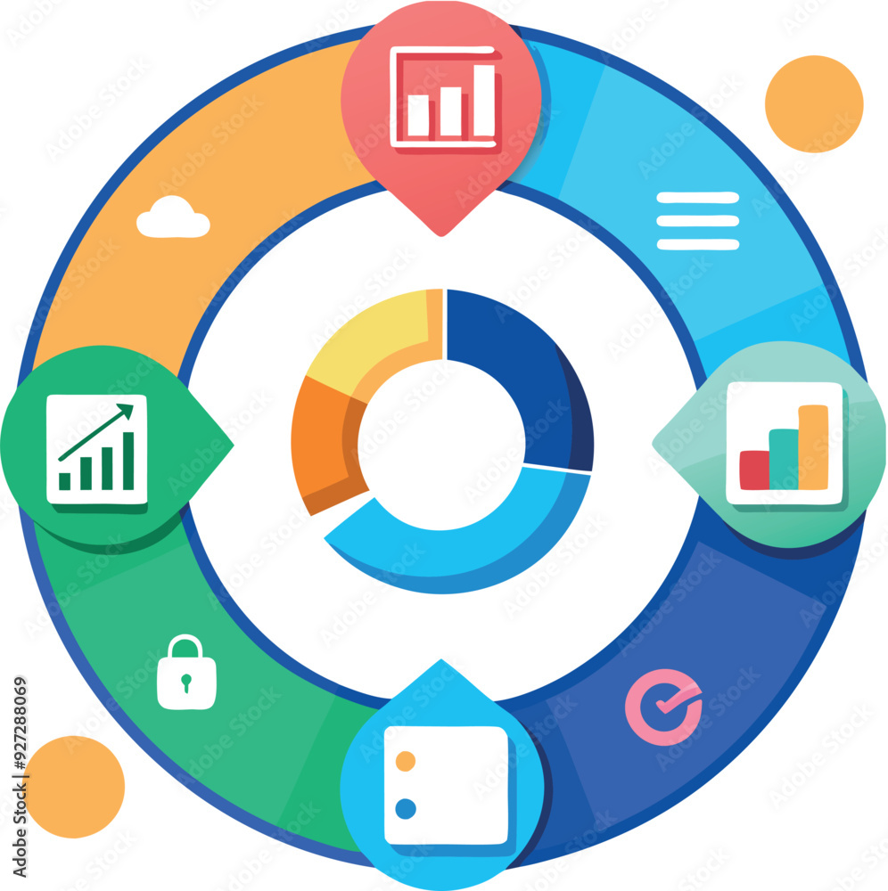 Infographic Element Circle style diagram for business Presentation Info graphic Template vector illustration generated Ai Infographic Element Circle style diagram for business Presentation Info graphic Template vector illustration generated Ai