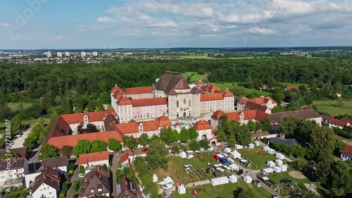 Die Klosteranlage Wiblingen bei Ulm, ehemalige Benediktinerabtei dann Schloss und Kaserne
