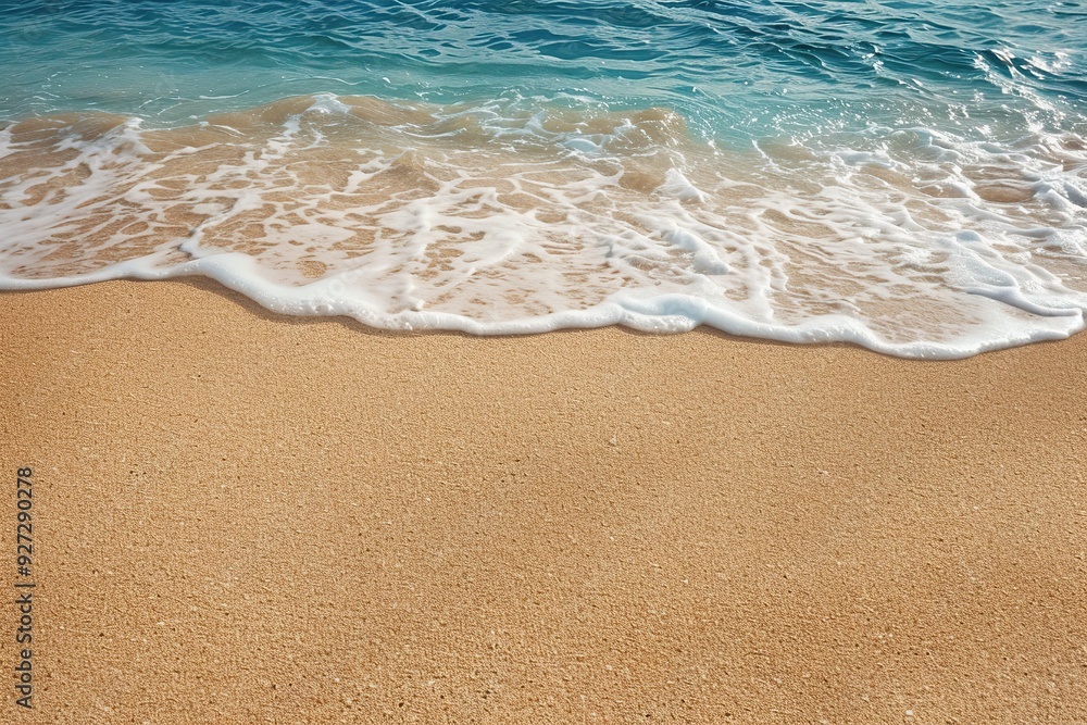 Beach sand near ocean water Beach sand near ocean water