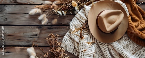 Cozy Autumnal Flat Lay with...